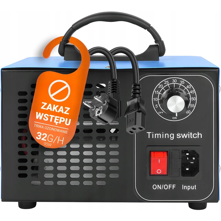 Generator de Ozon LTC, 30.000 mg/h, Timer, Albastru, 200x135x135 mm