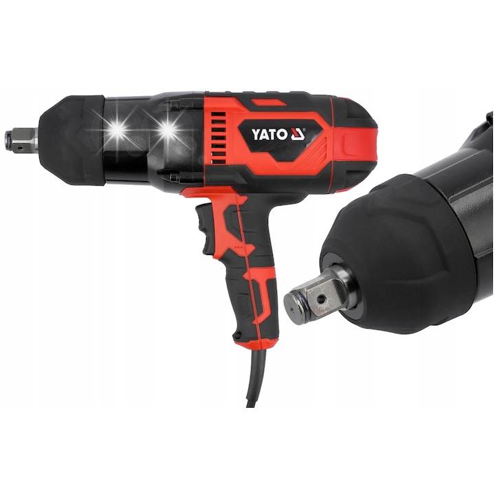 Електрически ударен гайковерт YATO за колела 3/4, адаптер 2000Nm 1200W + кутия