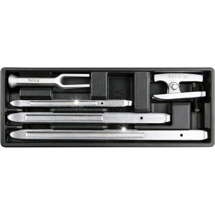 Set unelte auto Yato, 5 piese, 19x52,5x4cm, pentru demontare capete dregatoare