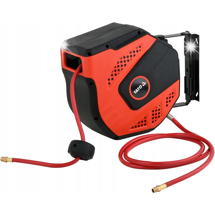 Furtun pneumatic YATO 8mm x 20m, presiune 2MPa, automat, rezistent la temperaturi extreme