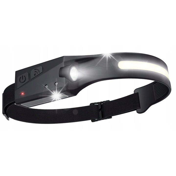 LTC челник, 350lm, 4 режима, 1200mAh батерия, IP65, USB кабел включен