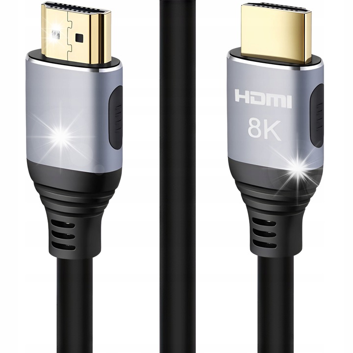 Кабел HDMI 3м LTC V2.1 8K 4K, поддържа HDR, черен цвят