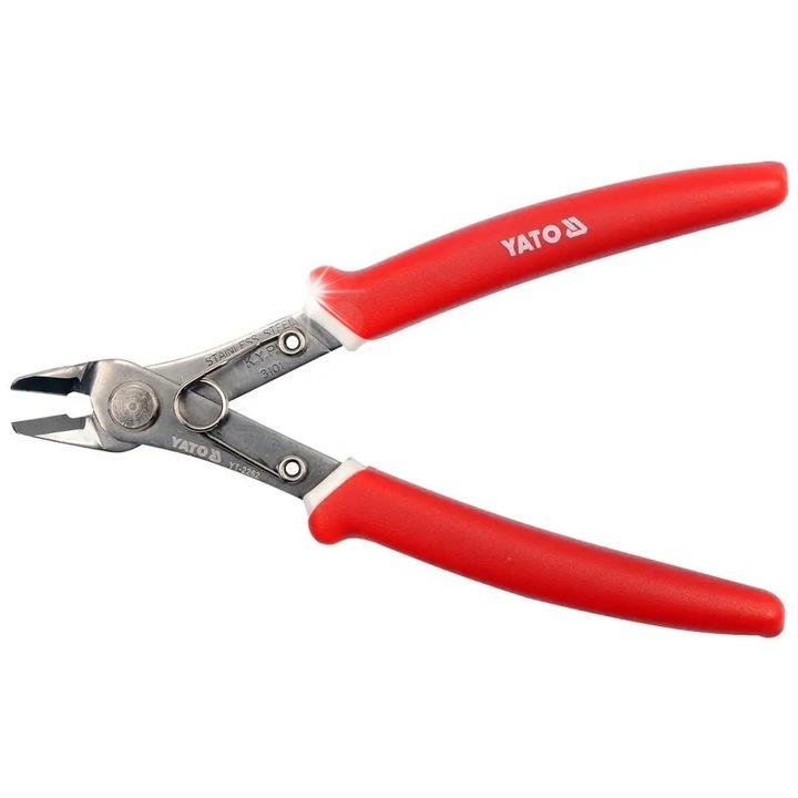 Електрически клещи Yato, 125 мм, неръждаема стомана, макс. диаметър на рязане 3 мм