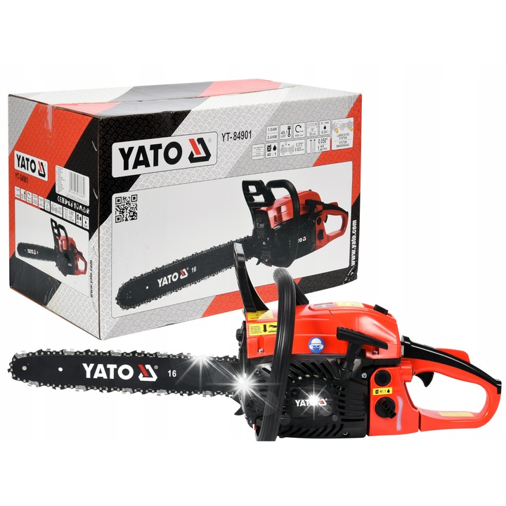 Верижен трион YATO 2,4 к.с. 45,1 см³ 16" антивибрационен, лесен за използване