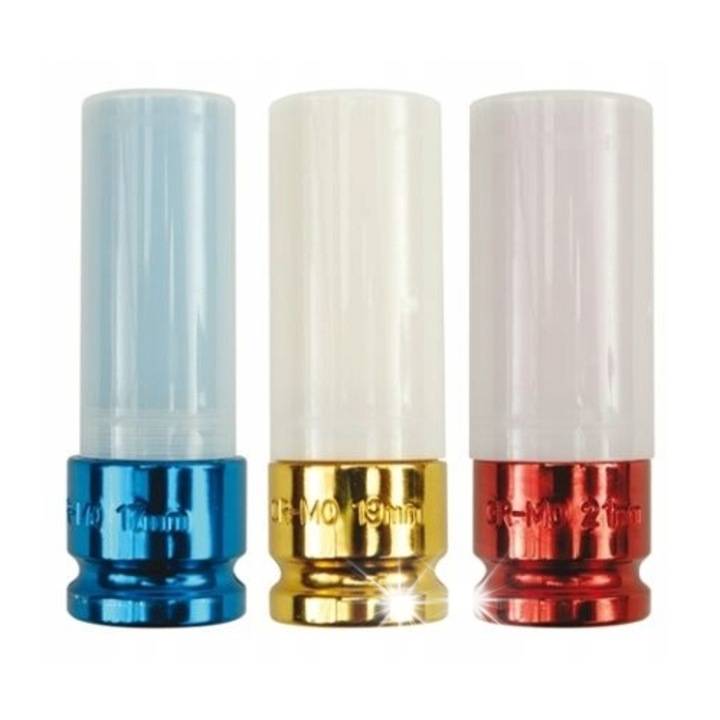 Set chei de Impact Cu protectie de plastic, 3 bucati, 17,19,21mm Yato YT-1056