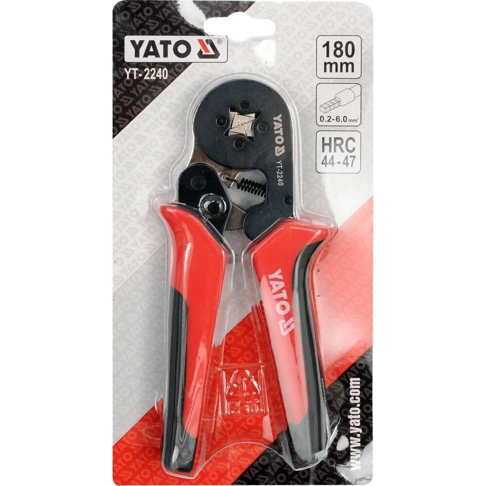 Cleste de zacisare Yato YT-2240, 180mm, pentru conectori, manual