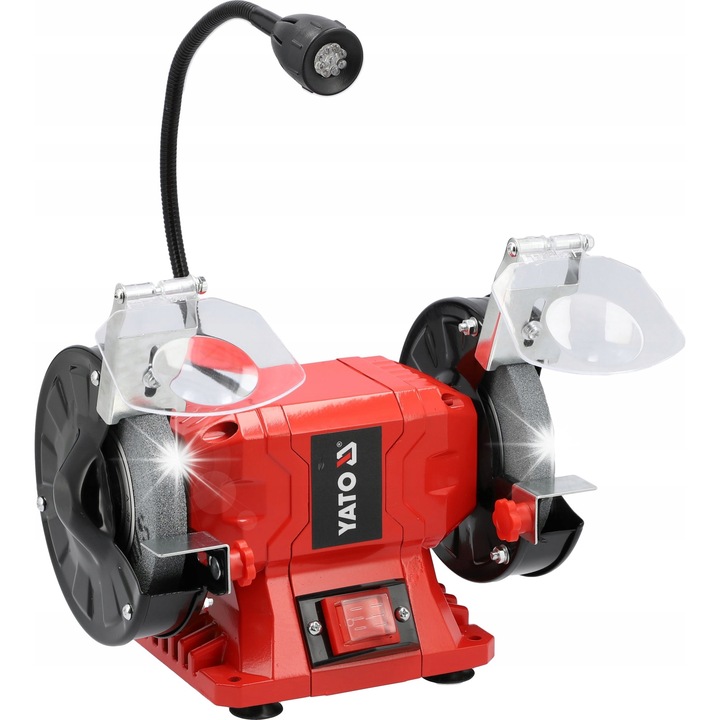 Настолна мелница YATO, модел YT-822100, 150W, 125x12,7mm, с LED осветление, тегло 4,2 кг