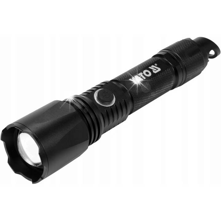 Фенер Yato 10W 900LM, IP64, Li-Ion батерия 3.7V 2200mAh, функция powerbank, комплект с калъф