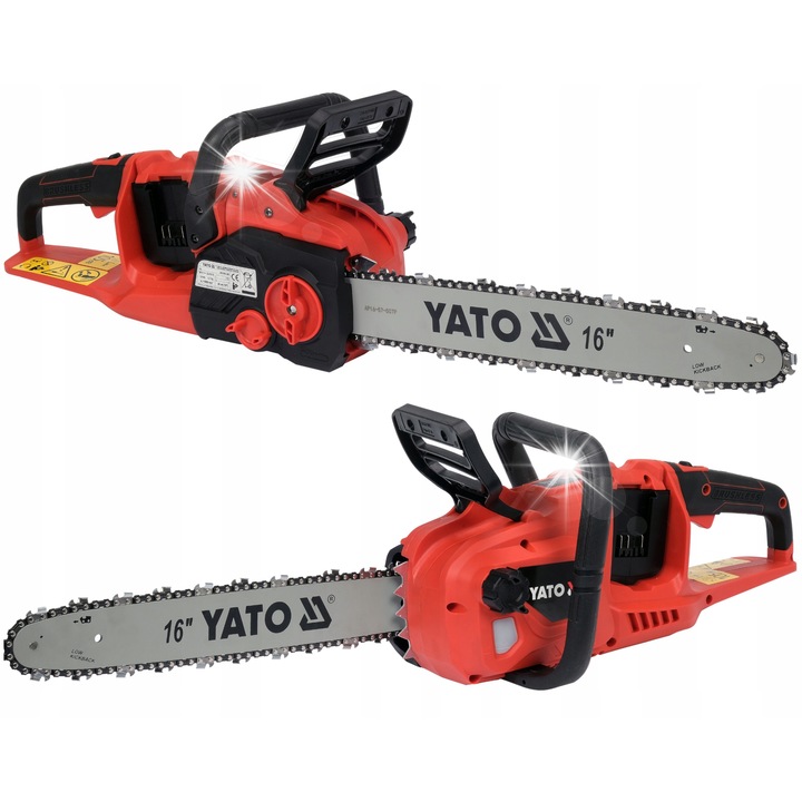 YATO 16" láncfűrész, 36V, akkumulátor nélkül, 8000 ford./perc, 2,95 kg