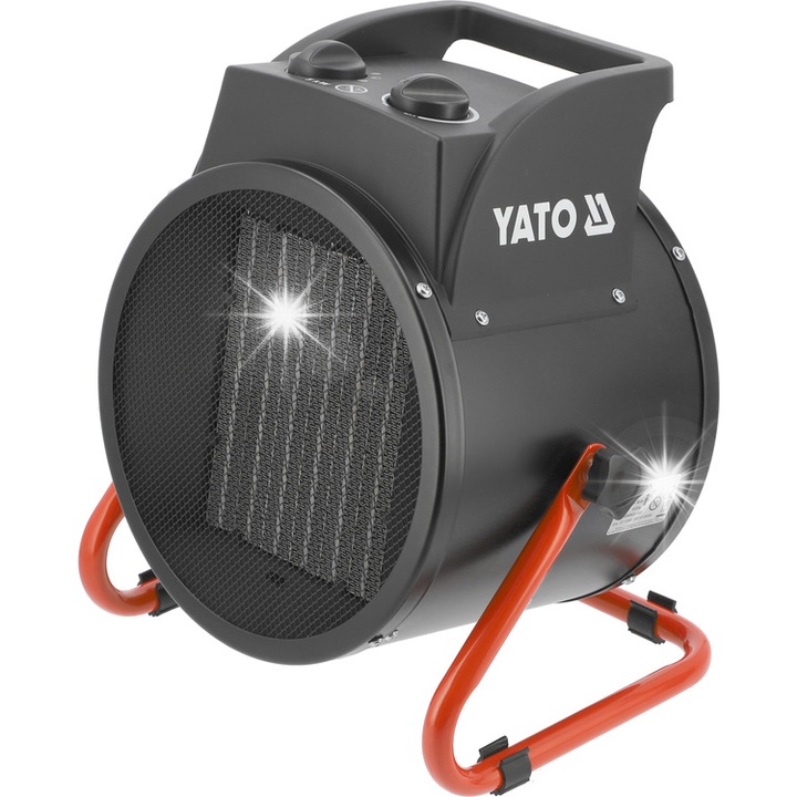 Аеротерма YATO 5000W PTC, приятелска, 48m², 300x235x345mm