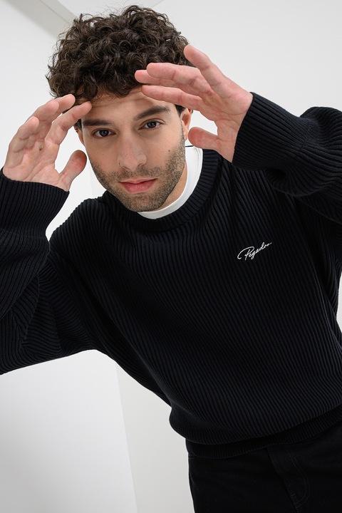 Pegador, Ejtett ujjú bő fazonú pulóver, Fekete