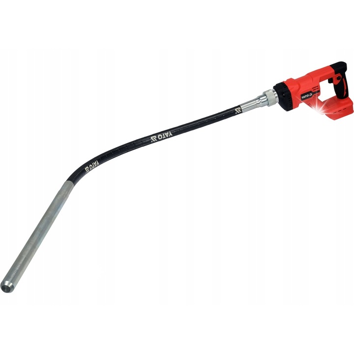 YATO betonvibrátor, 18V, 120cm, 25mm, teljes készlet