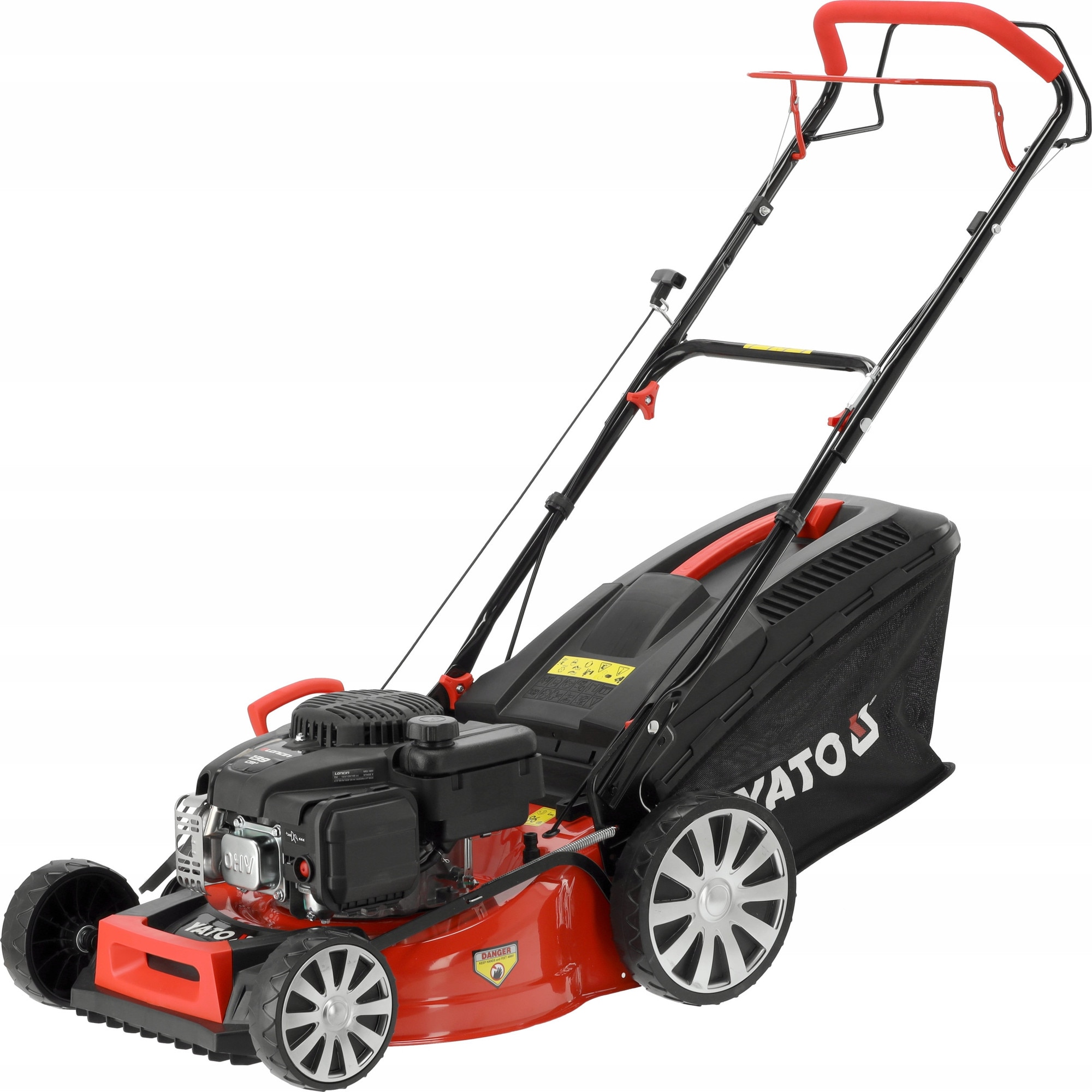 Masina de tuns iarba YATO, 46cm, motor LONCIN 3.26KM, cos 62L, 8