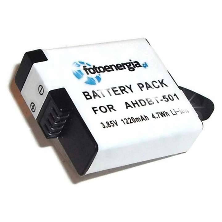 Акумулатор Fotoenergia AHDBT-501 за GoPro 5 6 7, 1220mAh, със защита от претоварване и прегряване