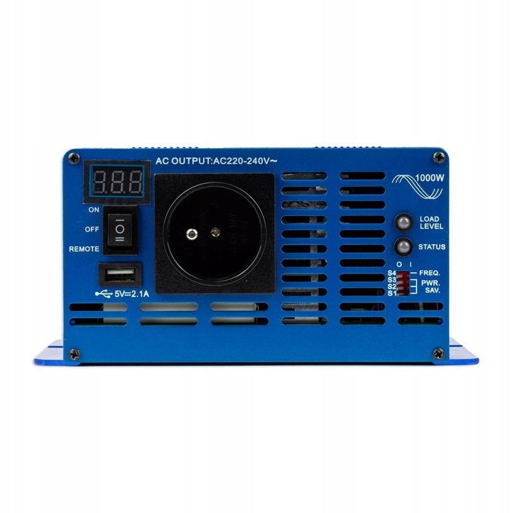 Инвертор за кола VOLT POLSKA SINUS ECO 2000 12V 1000W, 2000W, 31,7x18,6x9см