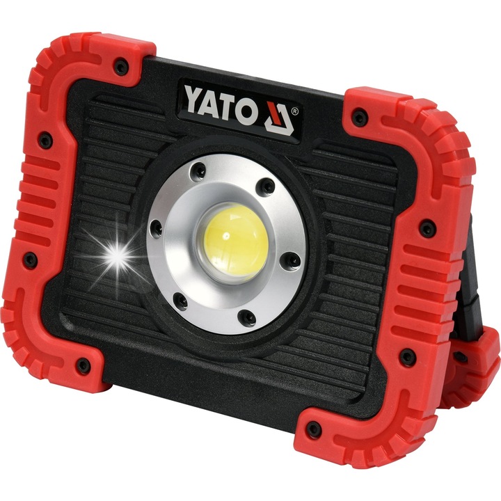 Преносим LED прожектор 10W с батерия, Yato, 800 lm, 170x120x40mm, 453g