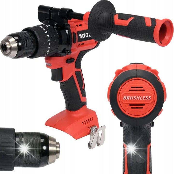 Акумулаторна бормашина Yato, 18V, 75Nm, без батерия, 1.4кг