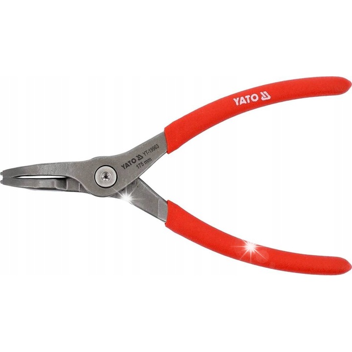 Клещи за зегерки, Yato, 40-100мм, 225мм, хром-ванадий, PVC дръжки
