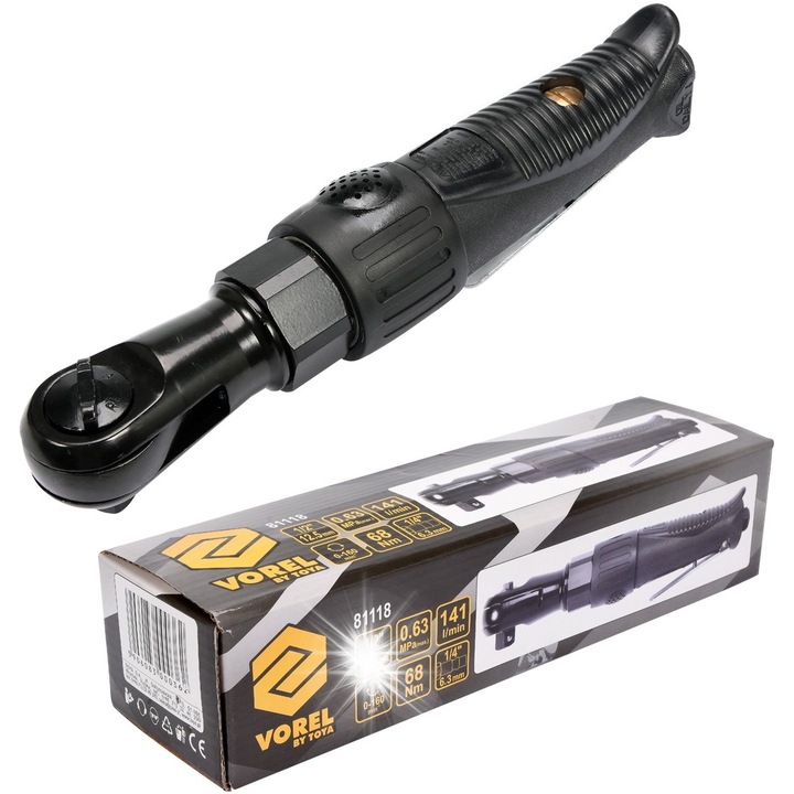 Vorel 1/2" sarok légkulcs, 68Nm, 160rpm, 141l/min