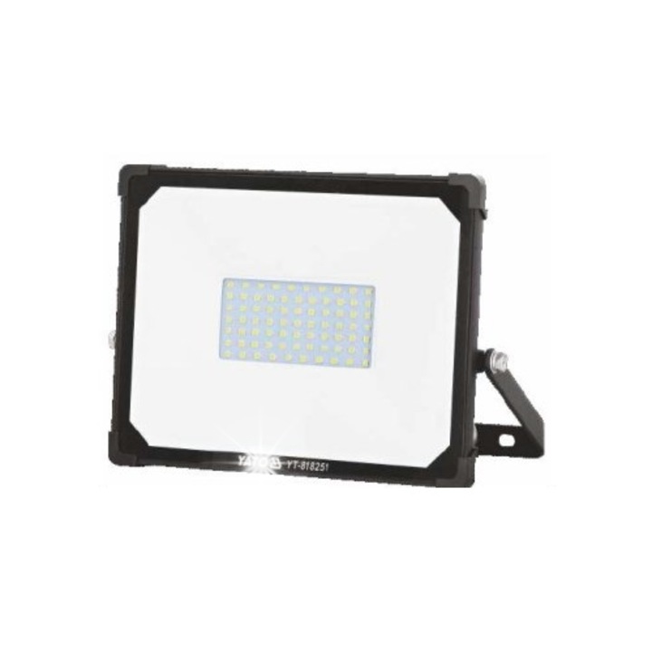 Proiector LED YATO 50W 4750lm, IP65, aluminiu, 6500K, 1,8m cablu