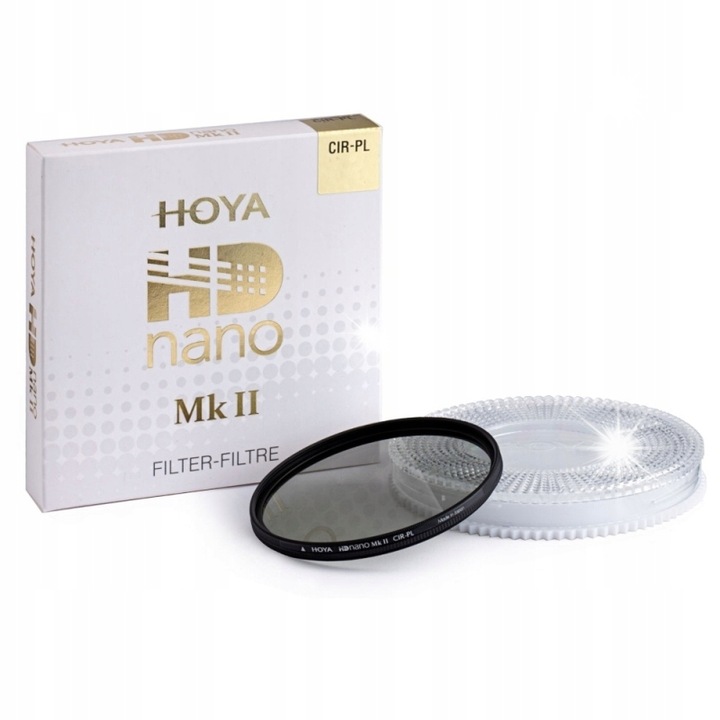 Поляризиращ филтър Hoya HD nano MkII CIR-PL 58mm, 16 слоя, устойчив на надраскване, комплект