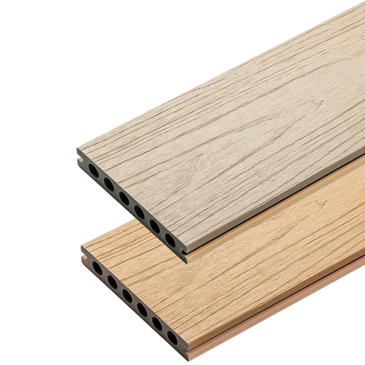 Scandura de terasa compozita premium Liderwood, Ecru/Stejar Deschis ESANTION 8cm