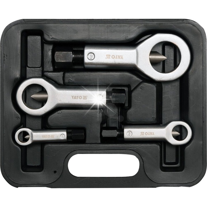 Комплект чукове YATO 4 части, 9-27 мм, в куфар