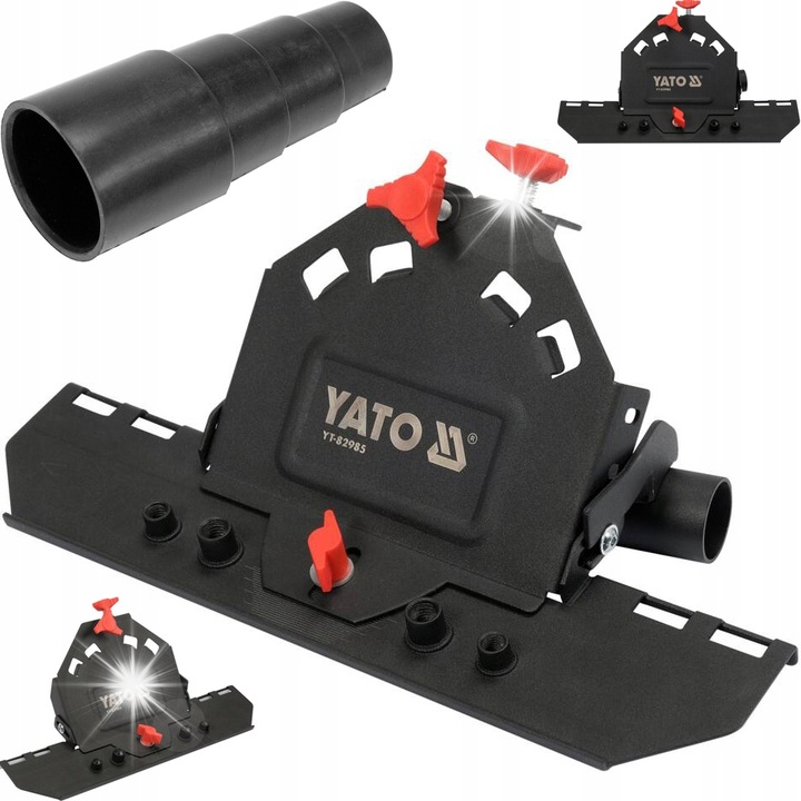 Шлайфаща приставка Yato за плочки, 45°, 115x125мм, стоманена