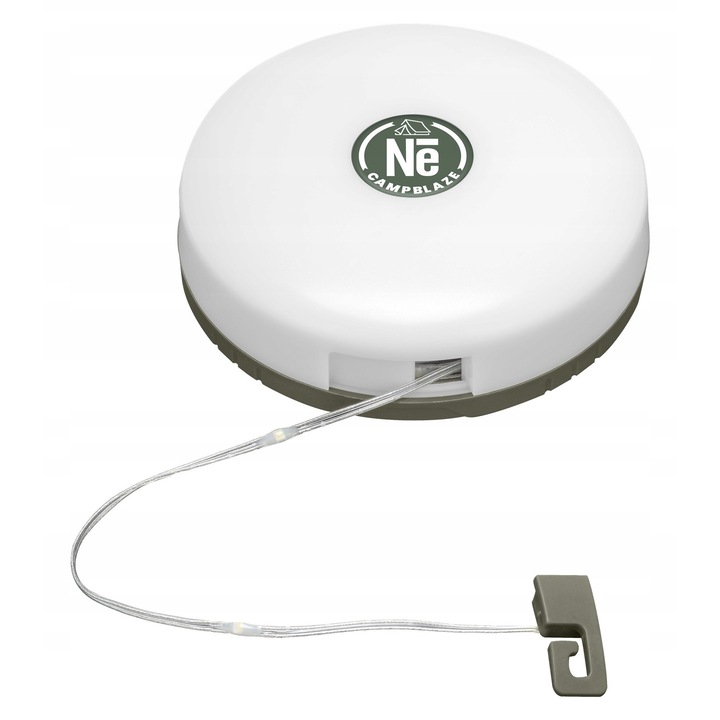 Lampa LED Newell CampBlaze cu snur luminos de 10m, 3 moduri de iluminare, rezistenta la apa, compacta