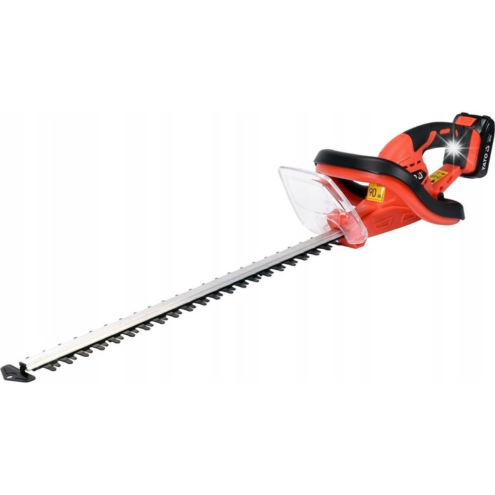 Електрическа ножица за храсти YATO 18V 560mm 2Ah, система за безопасност, ниско тегло
