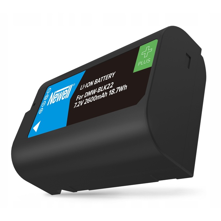 Acumulator Newell Plus DMW-BLK22, 2600 mAh, Li-ion, pentru Panasonic