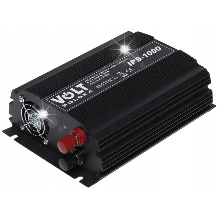 Автомобилни инвертори VOLT IPS-1000 700W/1000W, 12V/230V, модифицирана синусоида, 235x148x60mm