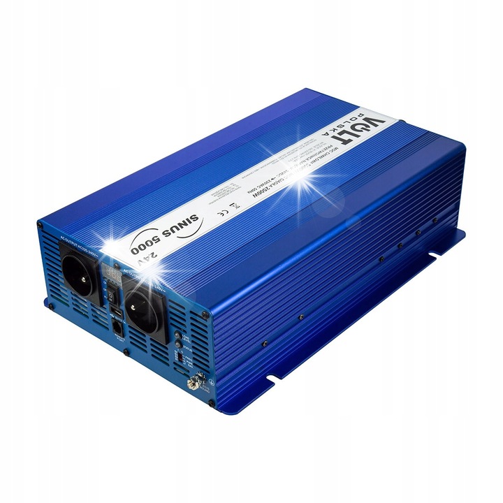 Инвертор за кола Volt SINUS ECO 5000 24V 2500W/5000W, 42,6x25,1x10,5см, мод еко
