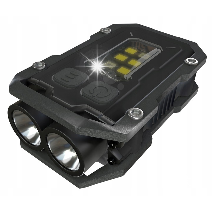 LED фенер Newell EDC Nyks Solid, 800 lm, IPX5, черен, 15x37x57 мм