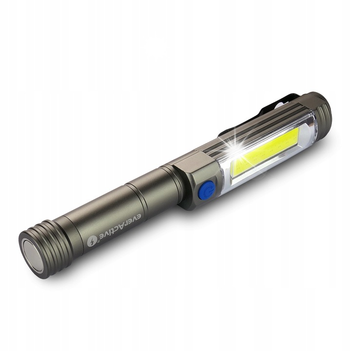 Фенер everActive WL-400, 400 лумена, алуминий, водоустойчив IP54, 3 режима на работа, захранване 3x AA