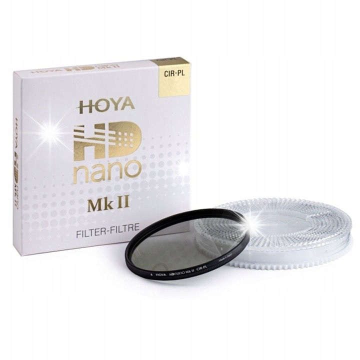 Поляризиращ филтър Hoya HD nano MkII CIR-PL 52mm, 16 слоя, устойчив на надраскване, комплект
