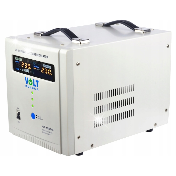 Стабилизатор на напрежение VOLT POLSKA 10000 VA, 150-270V, 230V, 34x25x22cm, 12,2kg