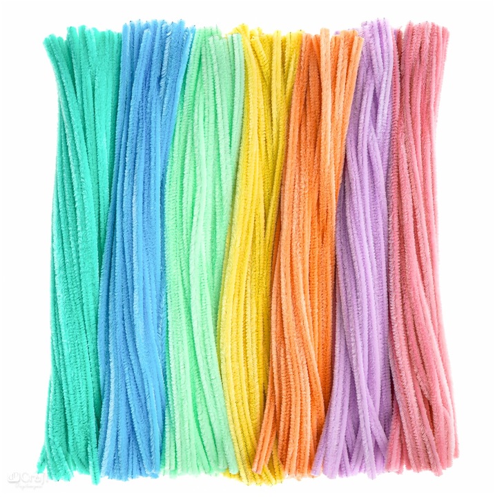 Seturi de artizanat, DP CRAFT,fire creative, mix 7 culori, 0,6cm x 30cm, 300 buc.