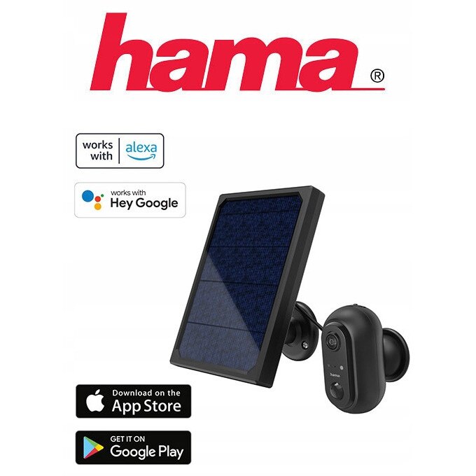 Hama Camera Camera de supraveghere Hama, Wi-Fi, solara, Full HD, detectie miscare ...
