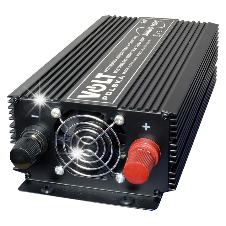 Инвертор за кола VOLT POLSKA 24V 800W/1600W, чист синус, с USB
