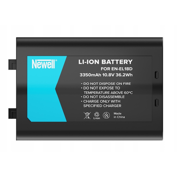 Acumulator Newell EN-EL18d, 3350 mAh, Li-ion, 80x55x26mm, pentru aparate foto Nikon