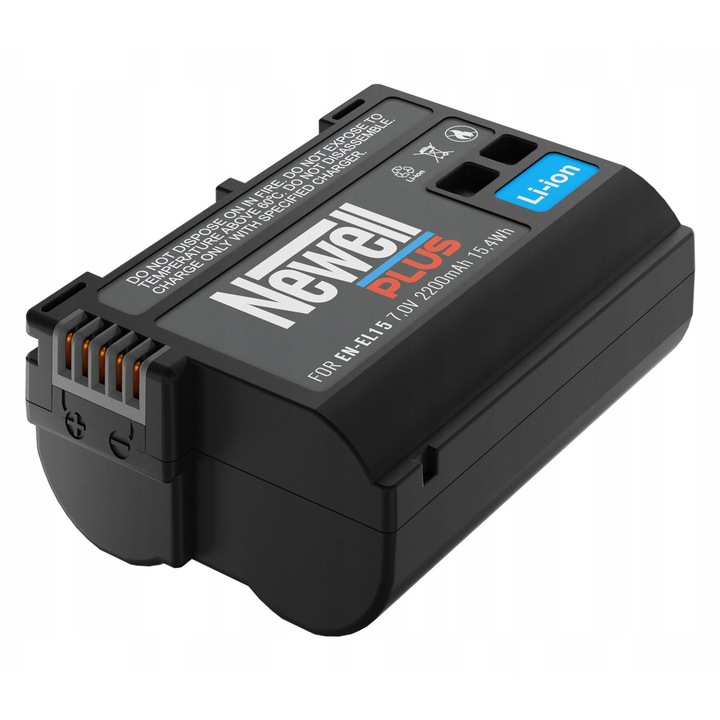 Acumulator Newell EN-EL15 Plus, 2200 mAh, Li-ion, pentru aparate foto Nikon