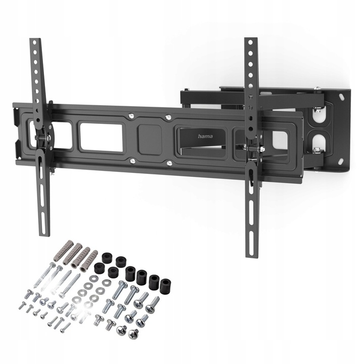 Стойка за телевизор Hama, 32-84 инча, VESA 100x100-600x400, макс. 50 кг, регулируема, разстояние от стената 8,4-42 см