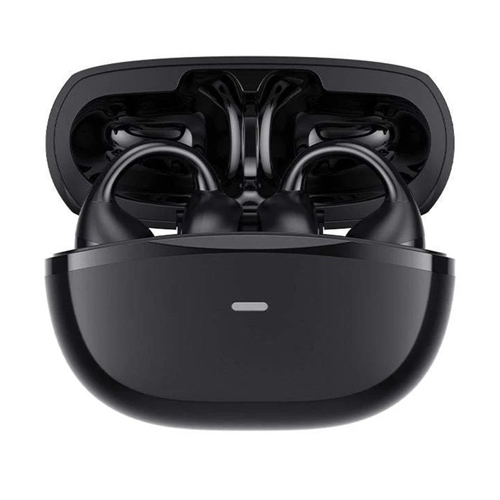 Vezeték nélküli fülhallgató mikrofonnal, Bluetooth 6.0, Type-C, ENC, IPX5, 400mAh - Havit (OWS916) - Fekete