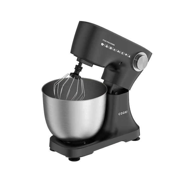 Кухненски робот COOK IT Kitchen Machine Plus, 800W, купа от неръждаема стомана 4.5L, 12 скорости, включени аксесоари