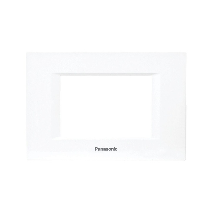 Rama modulară albă pentru 4 module, Panasonic, design elegant, material rezistent