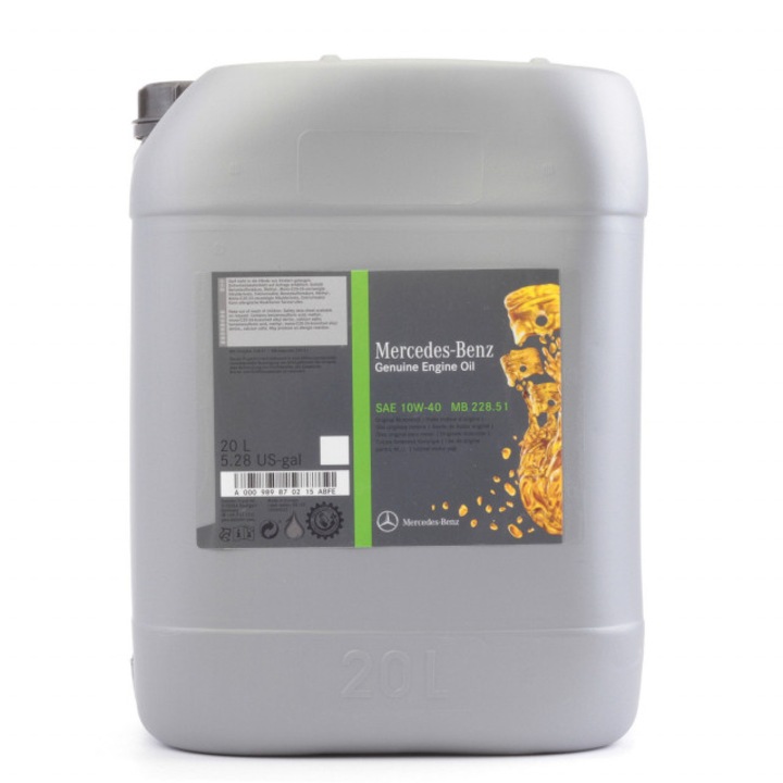 Ulei motor Mercedes 10W40, full sintetic, 20L