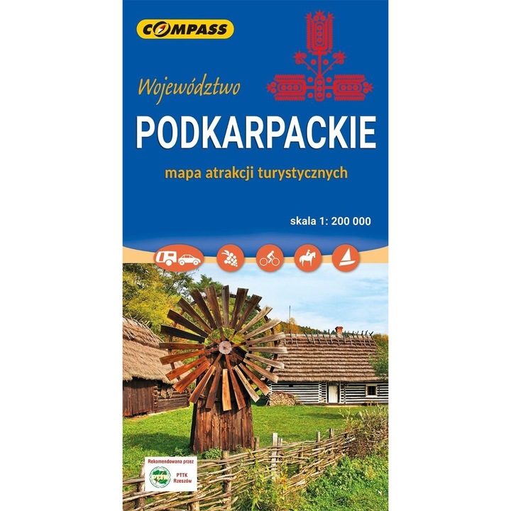 Карта на туристическите атракции в Подкарпатието