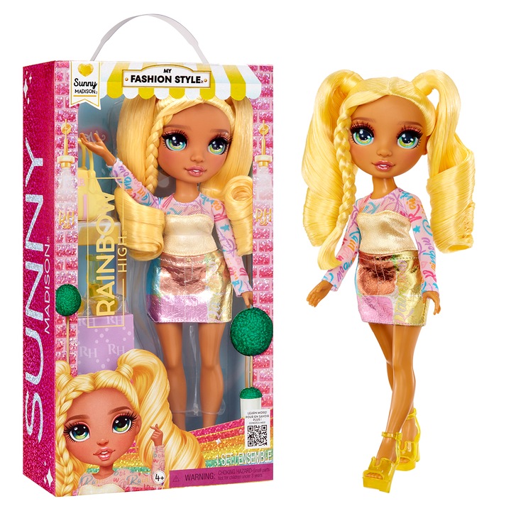 Papusa Sunny Madison, Rainbow High, seria My Fashion Style