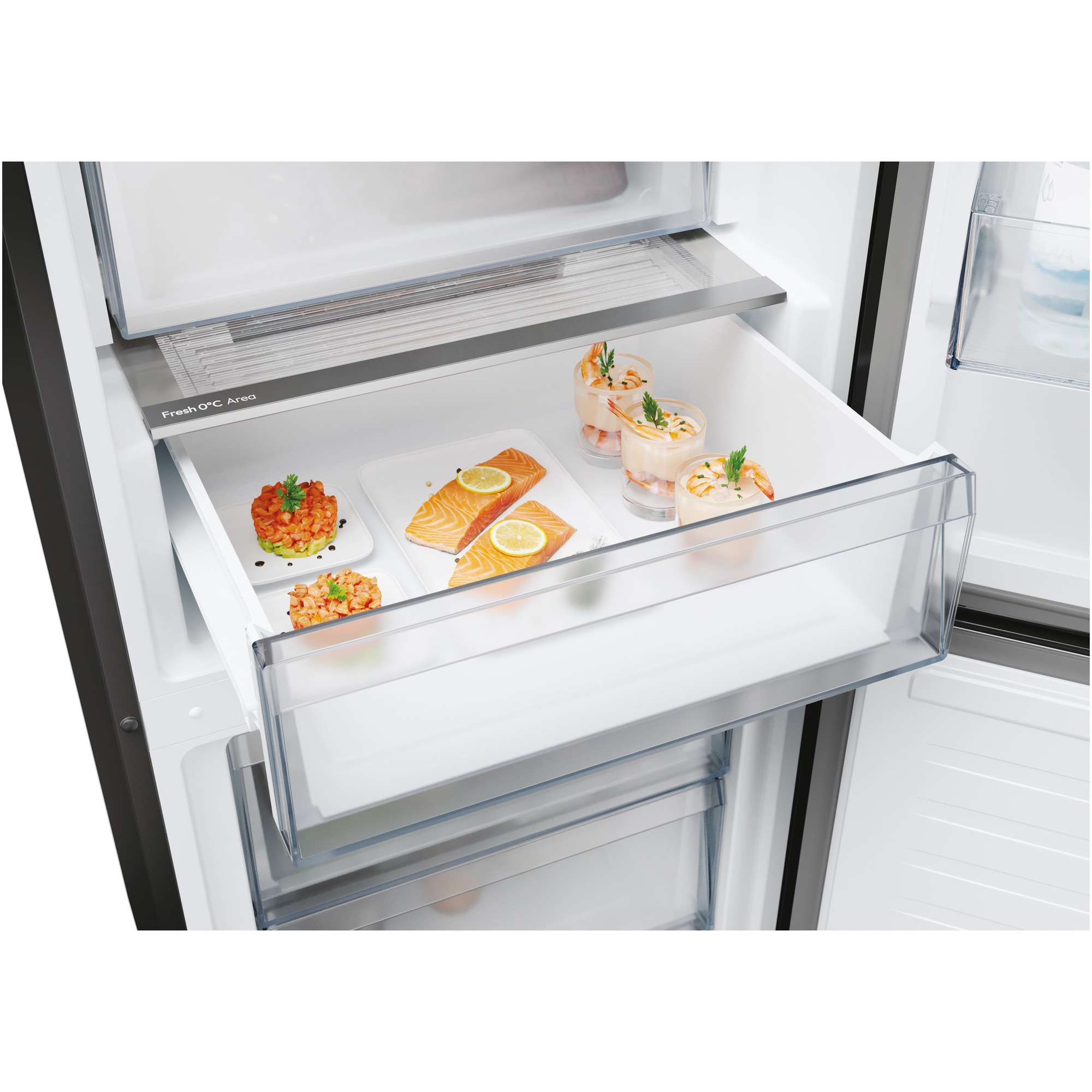 Combina frigorifica Candy, No Frost, 355 l, H 185 cm, Clasa E, Wi-Fi, Negru